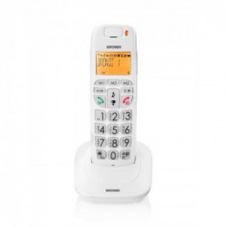 Brondi Bravo Bright Telefono DECT Bianco Identificatore di chiamata