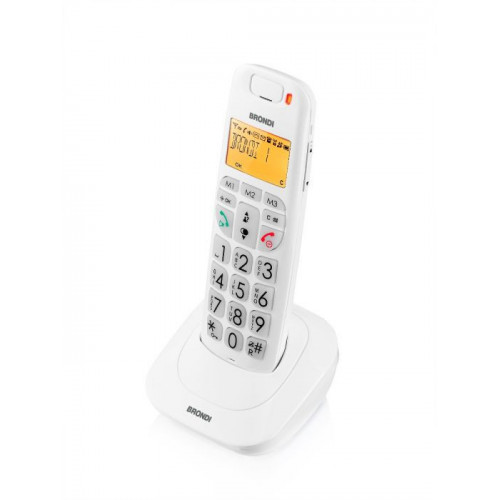 Brondi Bravo Bright Telefono DECT Bianco...