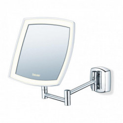 Beurer BS 89 - Specchio Cosmetico Illuminato da Parete, Ingrandimento 5X