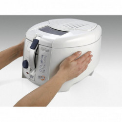 De Longhi F28311 Rotofry - Friggitrice Rotante, 1800 W, 150°-190° C, Easy Clean System