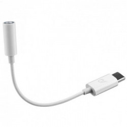 Cellularline MUSICENABLERTYPECW cavo audio 0,15 m USB C 3.5mm Bianco