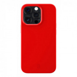 Cellularline Sensation - iPhone 13 Pro Custodia in silicone soft touch con tecnologia antibatterica Microban integrata Rosso