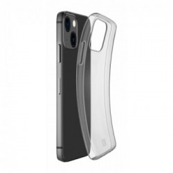 Cellularline Fine - iPhone 13 Cover in gomma morbida ultra sottile e trasparente Trasparente