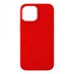 Cellularline Sensation - iPhone 13 Custodia in silicone soft touch con tecnologia antibatterica Microban integrata Rosso