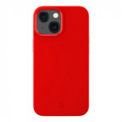 Cellularline Sensation - iPhone 13 Custodia in silicone soft touch con tecnologia antibatterica Microban integrata Rosso