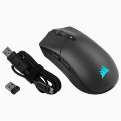 Corsair SABRE RGB PRO WIRELESS CHAMPION mouse Mano destra RF Wireless+Bluetooth+USB Type-A Ottico 26000 DPI