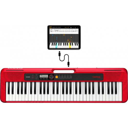 Casio CT-S200 tastiera MIDI 61 chiavi Rosso,...