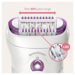 Braun Silk-Épil 9 9-710 SensoSmart - Epilatore Ricaricabile, Wet&Dry, 4 Accessori, Guanto Refrigerante