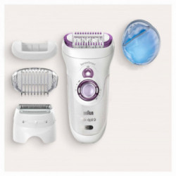 Braun Silk-Épil 9 9-710 SensoSmart - Epilatore Ricaricabile, Wet&Dry, 4 Accessori, Guanto Refrigerante