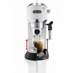 De Longhi EC 685.W Dedica Style - Macchina da Caffé Manuale e a Cialde, 1300 W, 15 bar