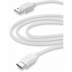 Cellularline USB Cable Home XL - USB-C Cavo da USB a USB-C per la ricarica e sincronizzazione dati Bianco
