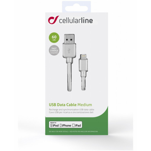 Cellularline USB DATA CABLE MEDIUM - Lightning...