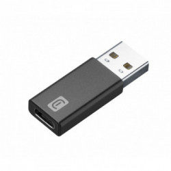 Cellularline Adattatore da USB a USB-C Converte la porta USB in USB-C Nero