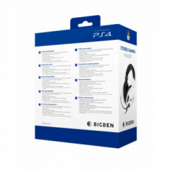 BIG BEN PS4OFHEADSETV3WHITE cuffia e auricolare Cablato A Padiglione Giocare Nero, Bianco
