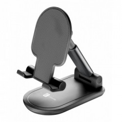 Cellularline Desk Holder - Universale per Smartphones e Tablets Supporto da tavolo pieghevole per smartphones e tablets Nero
