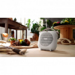 DeLonghi HFS30B24.W stufetta elettrica Riscaldatore ambiente elettrico con ventilatore Interno e esterno Bianco 2400 W