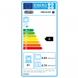 DeLonghi FMX 64 ED - Cucina 4 Fornello(i) a Gas, Forno Elettrico Multifunzione, 60 cm, Classe A