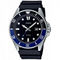 Casio MDV-107-1A2VEF orologio Orologio da polso Quarzo Nero, Blu, Acciaio inossidabile Acciaio inossidabile