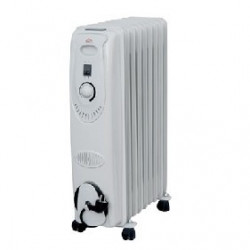 DCG Eltronic RA2811 stufetta elettrica Radiatore Bianco 2000 W