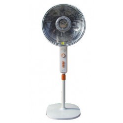 DCG Eltronic SA9680 stufetta elettrica Interno Arancione, Bianco 900 W Riscaldatore ambiente elettrico con ventilatore