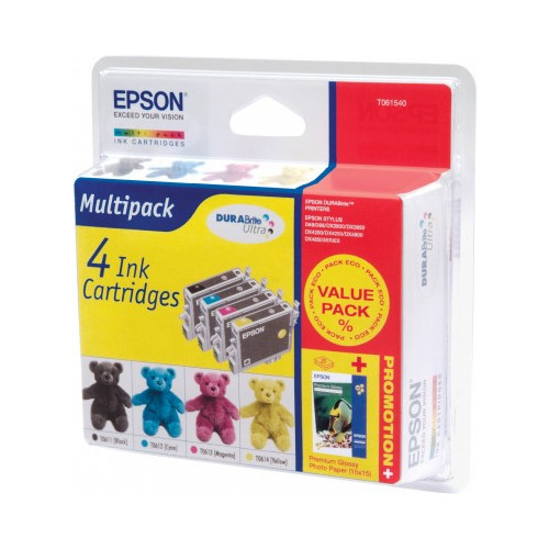Epson Teddybear Multipack: 4 Ink Cartridges...