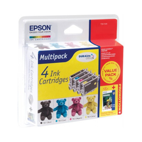Epson Teddybear Multipack: 4 Ink Cartridges...