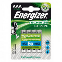 Energizer Accu Recharge Extreme 800 AAA BP4 Batteria ricaricabile Nichel-Metallo Idruro (NiMH)