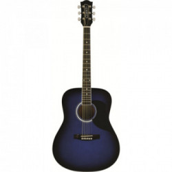EKO music Ranger 6 Eq Chitarra acustica Dreadnought 6 corde Nero, Blu