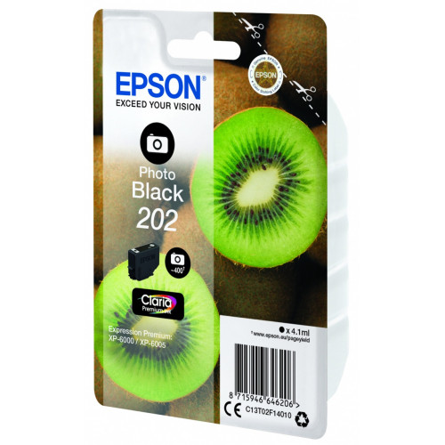 Epson Kiwi Singlepack Photo Black 202 Claria...