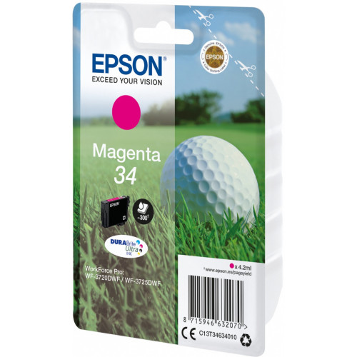 Epson Golf ball Singlepack Magenta 34 DURABrite...