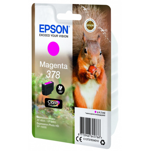 Epson Squirrel Singlepack Magenta 378 Claria...
