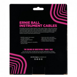 Ernie Ball P06044 cavo audio 9,14 m 6.35mm Nero