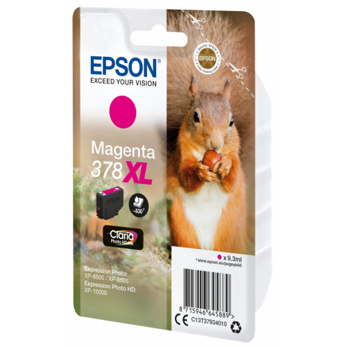 Epson Squirrel Singlepack Magenta 378XL Claria...