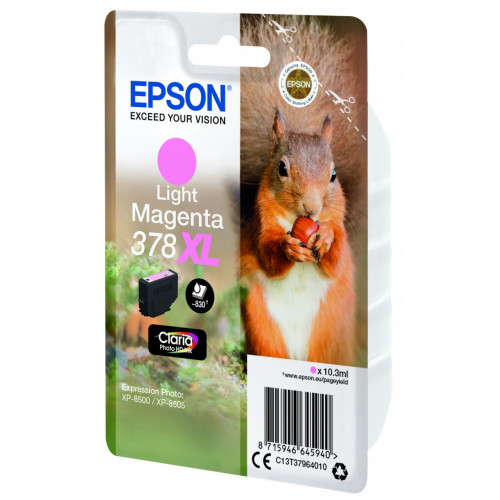 Epson Squirrel Singlepack Light Magenta 378XL...