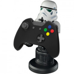 EXG Cable Guys - Star Wars Stormtrooper Supporto attivo Telefono cellulare/smartphone, Telecomando Nero, Bianco