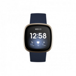 Fitbit Versa 3 AMOLED Blu, Oro GPS (satellitare)