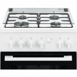 Electrolux LKK500000W - Cucina a Gas, 4 Fuochi a Gas + 1 Forno Elettrico, Classe A
