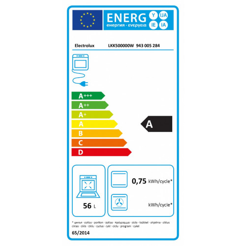 Electrolux LKK500000W - Cucina a Gas, 4 Fuochi...