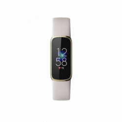 Fitbit Luxe AMOLED Braccialetto per rilevamento di attività Oro, Bianco