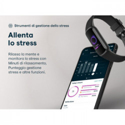 Fitbit Luxe AMOLED Braccialetto per rilevamento di attività Oro, Bianco