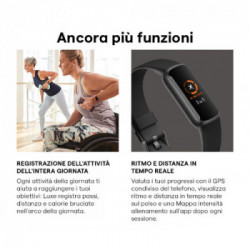 Fitbit Luxe AMOLED Braccialetto per rilevamento di attività Oro, Bianco
