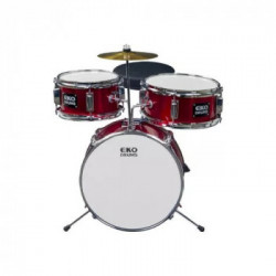 Batteria acustica Eko ED-100 Drum Kit Metallic Red 3 pz. Metallic Red