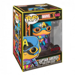 Personaggio collezione Funko Pop! Heroes Marvel Black Light Captain Am