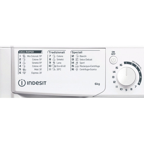 Indesit EWD 61051 W IT N - Lavatrice a Carica...
