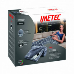 Imetec 16775 coperta/cuscino elettrico Coperta elettrica 150 W Grigio, Bianco Velluto