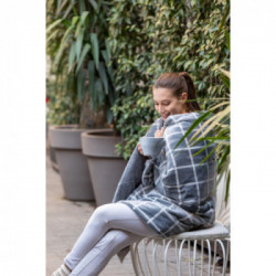 Imetec 16775 coperta/cuscino elettrico Coperta elettrica 150 W Grigio, Bianco Velluto