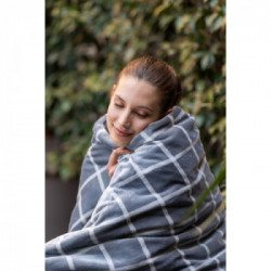 Imetec 16775 coperta/cuscino elettrico Coperta elettrica 150 W Grigio, Bianco Velluto