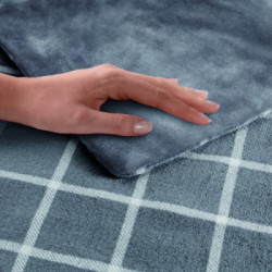 Imetec 16775 coperta/cuscino elettrico Coperta elettrica 150 W Grigio, Bianco Velluto