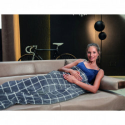 Imetec 16775 coperta/cuscino elettrico Coperta elettrica 150 W Grigio, Bianco Velluto