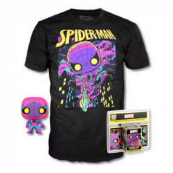 Personaggio collezione Funko Funko Tee Spider Man Black Light Pocket +